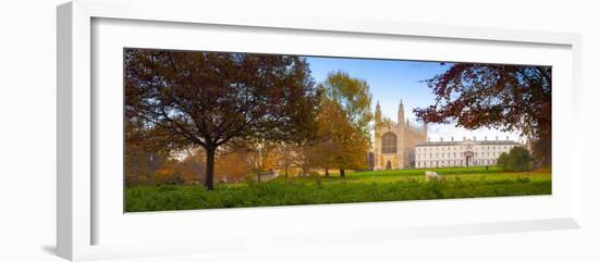 UK, England, Cambridgeshire, Cambridge, the Backs, King's College Chapel-Alan Copson-Framed Photographic Print