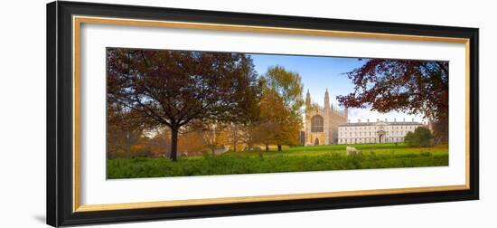 UK, England, Cambridgeshire, Cambridge, the Backs, King's College Chapel-Alan Copson-Framed Photographic Print