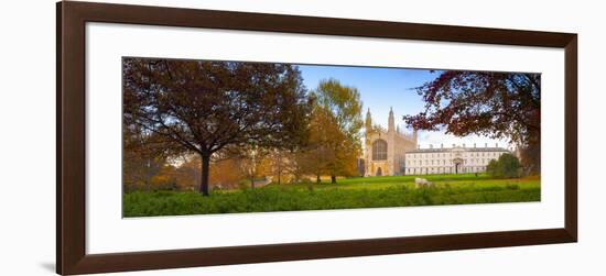 UK, England, Cambridgeshire, Cambridge, the Backs, King's College Chapel-Alan Copson-Framed Photographic Print