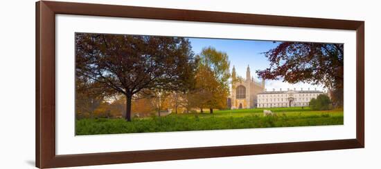 UK, England, Cambridgeshire, Cambridge, the Backs, King's College Chapel-Alan Copson-Framed Photographic Print