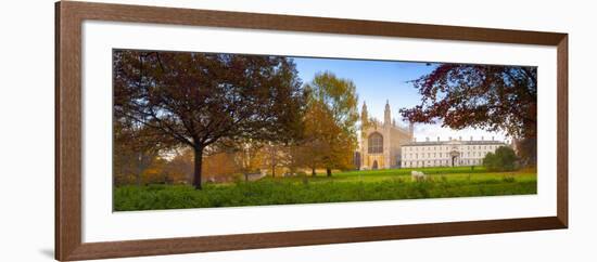 UK, England, Cambridgeshire, Cambridge, the Backs, King's College Chapel-Alan Copson-Framed Photographic Print