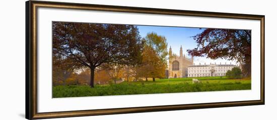 UK, England, Cambridgeshire, Cambridge, the Backs, King's College Chapel-Alan Copson-Framed Photographic Print