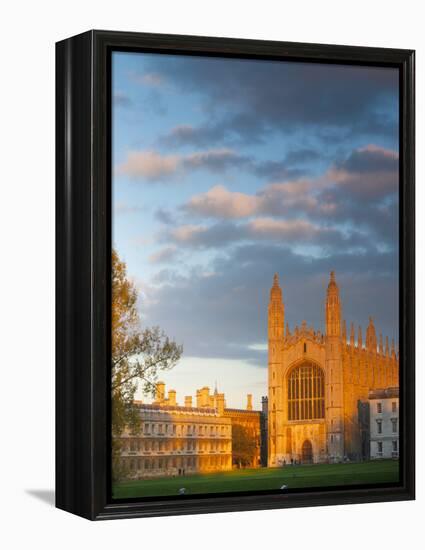 UK, England, Cambridgeshire, Cambridge, the Backs, King's College Chapel-Alan Copson-Framed Premier Image Canvas