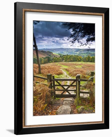 UK, England, Derbyshire, Peak District National Park, from Stanage Edge-Alan Copson-Framed Photographic Print