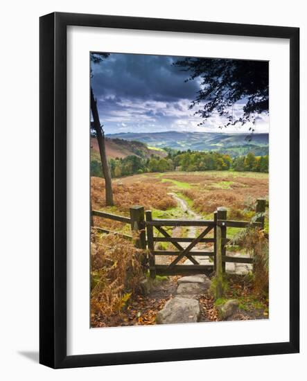 UK, England, Derbyshire, Peak District National Park, from Stanage Edge-Alan Copson-Framed Photographic Print