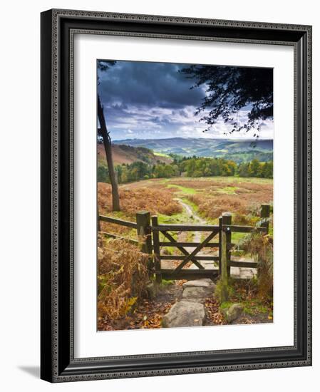 UK, England, Derbyshire, Peak District National Park, from Stanage Edge-Alan Copson-Framed Photographic Print