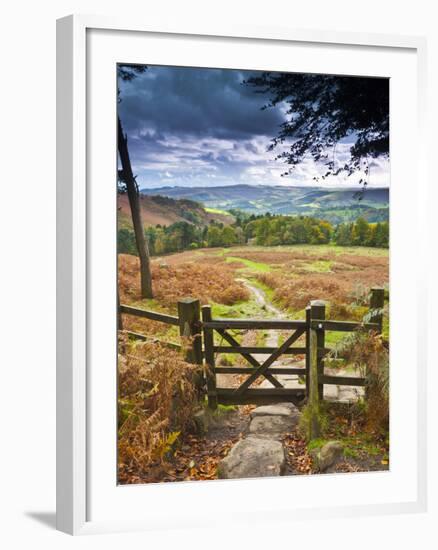 UK, England, Derbyshire, Peak District National Park, from Stanage Edge-Alan Copson-Framed Photographic Print