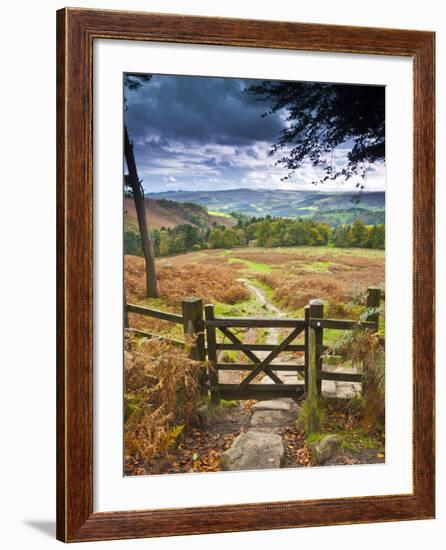 UK, England, Derbyshire, Peak District National Park, from Stanage Edge-Alan Copson-Framed Photographic Print