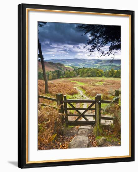 UK, England, Derbyshire, Peak District National Park, from Stanage Edge-Alan Copson-Framed Photographic Print