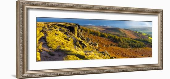 UK, England, Derbyshire, Peak District National Park, Stanage Edge-Alan Copson-Framed Photographic Print