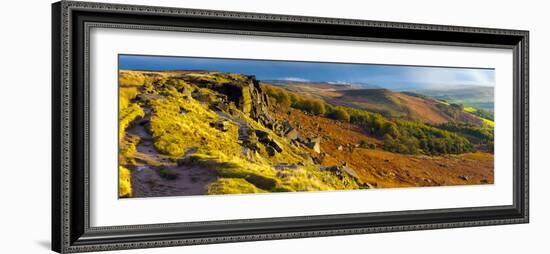 UK, England, Derbyshire, Peak District National Park, Stanage Edge-Alan Copson-Framed Photographic Print