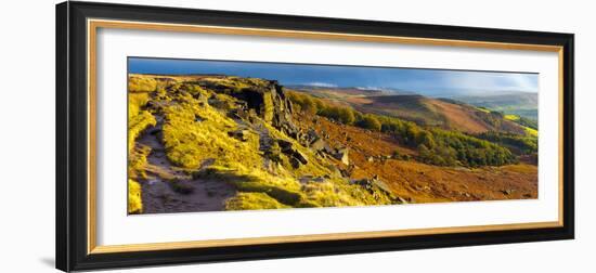 UK, England, Derbyshire, Peak District National Park, Stanage Edge-Alan Copson-Framed Photographic Print