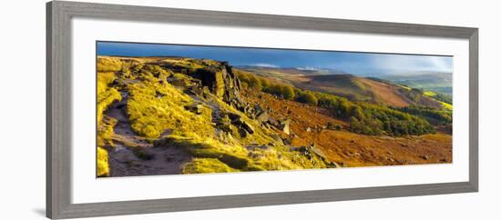 UK, England, Derbyshire, Peak District National Park, Stanage Edge-Alan Copson-Framed Photographic Print