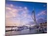 UK, England, Hampshire, Portsmouth, Gunwharf Marina, Spinnaker Tower-Alan Copson-Mounted Photographic Print