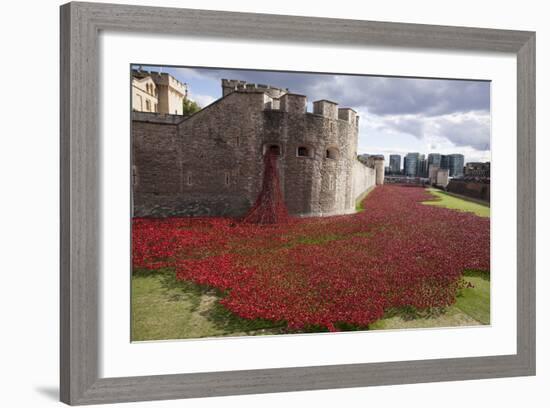 Uk, England, London. Blood Swept Lands and Seas of Red-Katie Garrod-Framed Photographic Print