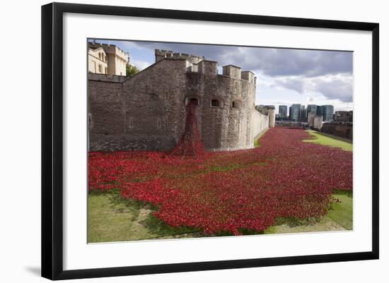 Uk, England, London. Blood Swept Lands and Seas of Red-Katie Garrod-Framed Photographic Print