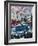 UK, England, London, Regent Street, Taxis and Union Jack Flags-Alan Copson-Framed Photographic Print