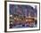 UK, England, London, Regent Street, Taxis and Union Jack Flags-Alan Copson-Framed Photographic Print