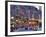 UK, England, London, Regent Street, Taxis and Union Jack Flags-Alan Copson-Framed Photographic Print