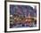 UK, England, London, Regent Street, Taxis and Union Jack Flags-Alan Copson-Framed Photographic Print