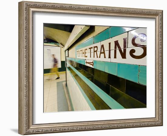 UK, England, London, Russell Square Underground Station-Alan Copson-Framed Photographic Print