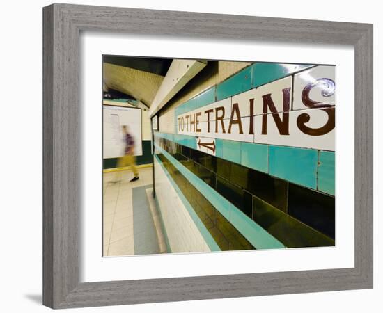 UK, England, London, Russell Square Underground Station-Alan Copson-Framed Photographic Print