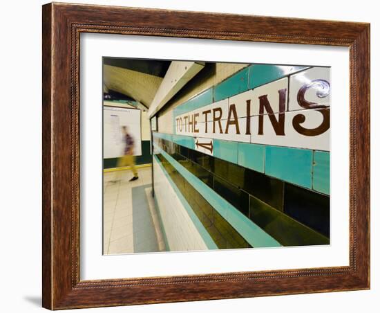 UK, England, London, Russell Square Underground Station-Alan Copson-Framed Photographic Print