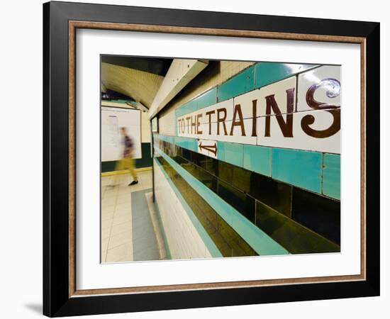 UK, England, London, Russell Square Underground Station-Alan Copson-Framed Photographic Print