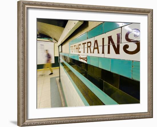 UK, England, London, Russell Square Underground Station-Alan Copson-Framed Photographic Print