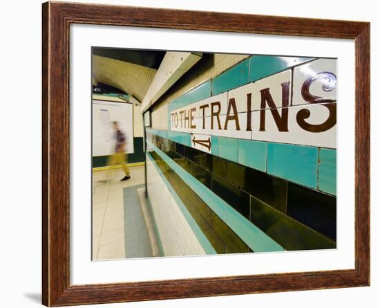 UK, England, London, Russell Square Underground Station-Alan Copson-Framed Photographic Print