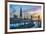 UK, England, London, The Shard and Tower Bridge over River Thames-Alan Copson-Framed Photographic Print