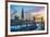 UK, England, London, The Shard and Tower Bridge over River Thames-Alan Copson-Framed Photographic Print