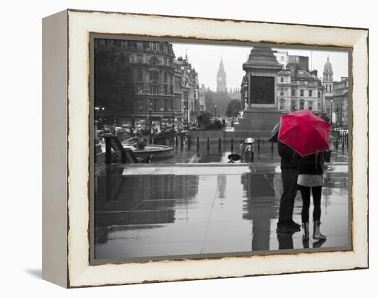 Uk, England, London, Trafalgar Square-Alan Copson-Framed Premier Image Canvas