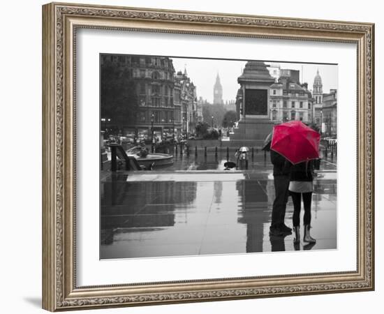 Uk, England, London, Trafalgar Square-Alan Copson-Framed Photographic Print