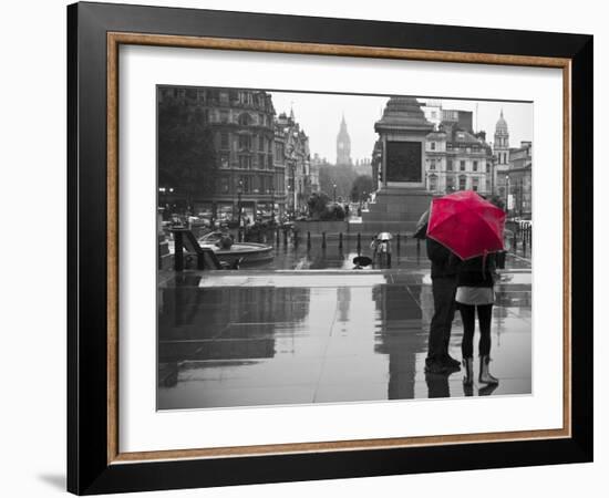 Uk, England, London, Trafalgar Square-Alan Copson-Framed Photographic Print