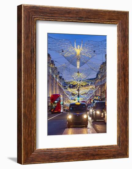 UK, England, London, West End, Regent Street, Christmas Lights-Alan Copson-Framed Photographic Print