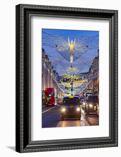 UK, England, London, West End, Regent Street, Christmas Lights-Alan Copson-Framed Photographic Print