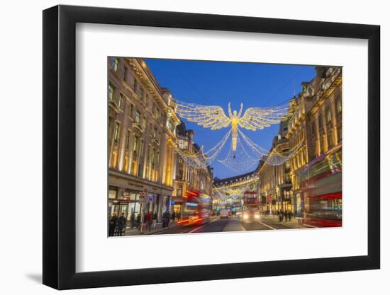 UK, England, London, West End, Regent Street, Christmas Lights-Alan Copson-Framed Photographic Print