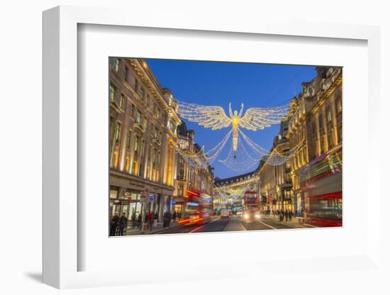 UK, England, London, West End, Regent Street, Christmas Lights-Alan Copson-Framed Photographic Print