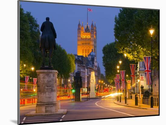 UK, England, London, Whitehall and Houses of Parliament-Alan Copson-Mounted Photographic Print