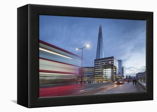 Uk, London a View of the Shard from London Bridge-Roberto Cattini-Framed Premier Image Canvas