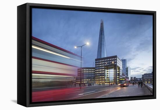 Uk, London a View of the Shard from London Bridge-Roberto Cattini-Framed Premier Image Canvas