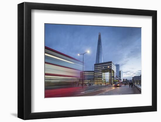 Uk, London a View of the Shard from London Bridge-Roberto Cattini-Framed Photographic Print