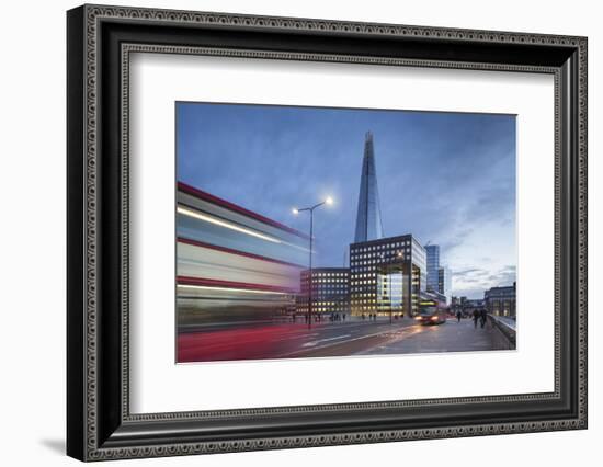 Uk, London a View of the Shard from London Bridge-Roberto Cattini-Framed Photographic Print