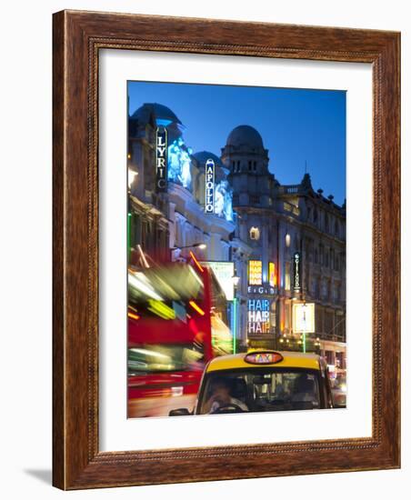 Uk, London, Theatreland, Shaftesbury Avenue-Alan Copson-Framed Photographic Print