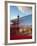 Uk, London, Trafalgar Square, Nelson's Column and Blurred Bus-Alan Copson-Framed Photographic Print