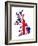 Uk Map With Flag-Speedfighter-Framed Art Print