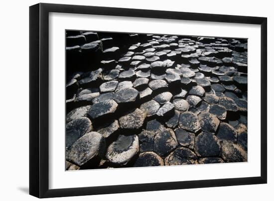 UK, Northern Ireland, County Antrim, Giant's Causeway, Prismatic Basalt Columns-null-Framed Giclee Print