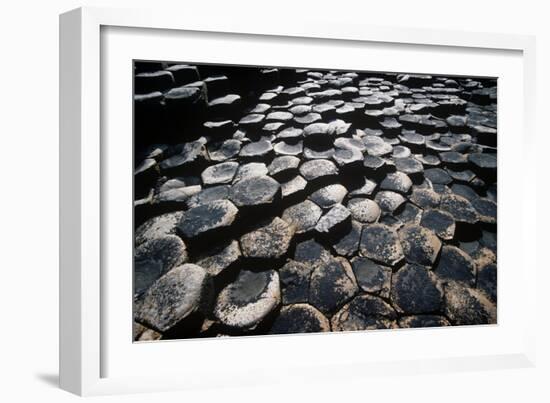 UK, Northern Ireland, County Antrim, Giant's Causeway, Prismatic Basalt Columns-null-Framed Giclee Print