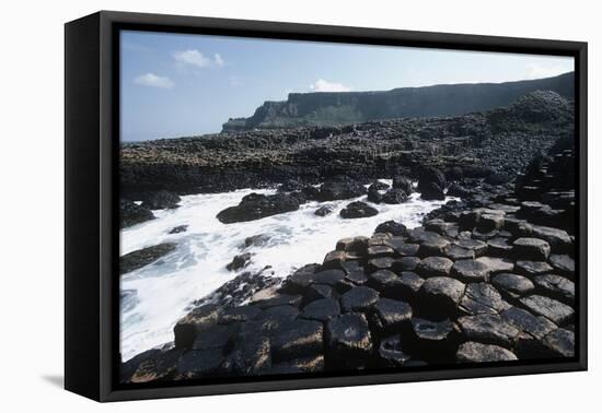 UK, Northern Ireland, County Antrim, Prismatic Basalt Columns of Giant's Causeway-null-Framed Premier Image Canvas